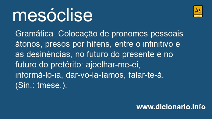 Significado de mesclise