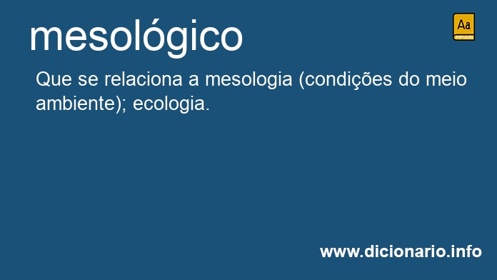 Significado de mesolgica