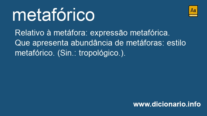 Significado de metafrica