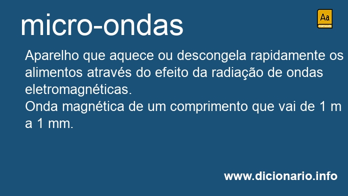 Significado de micro-ondas