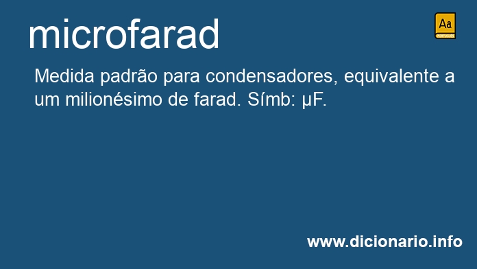 Significado de microfarad