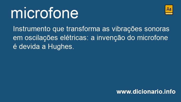 Significado de microfones