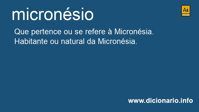 Significado de micronsio