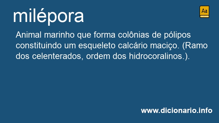 Significado de milpora