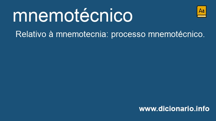 Significado de mnemotcnico