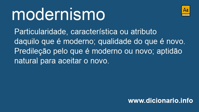 Significado de modernismos