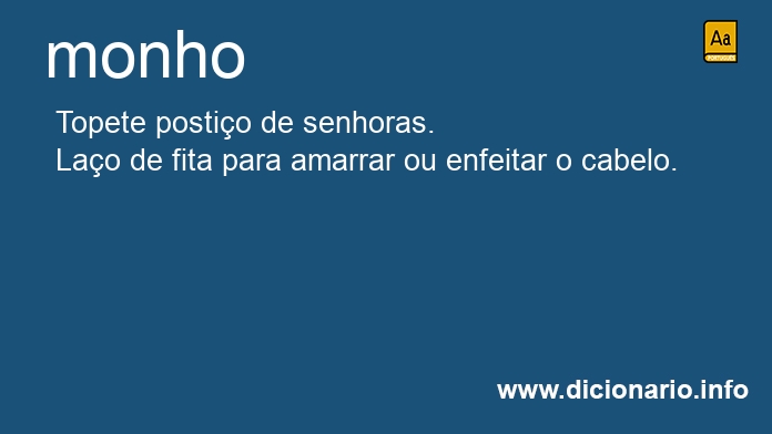 Significado de monho