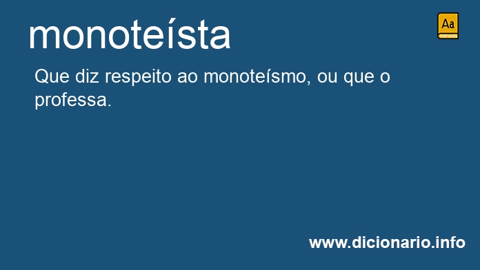 Significado de monotesta