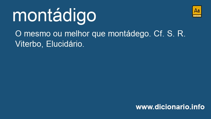 Significado de montdigo