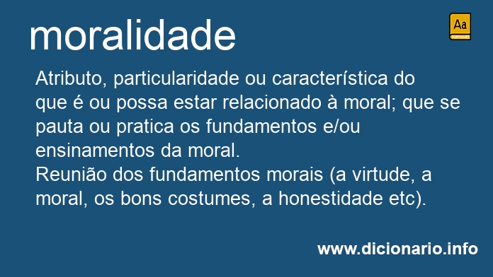 Significado de moralidades