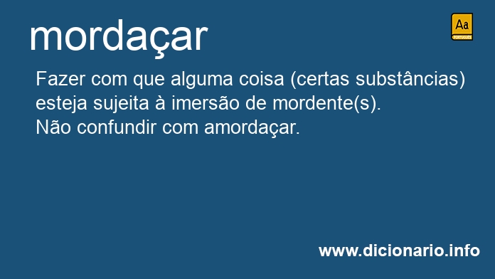 Significado de mordaas