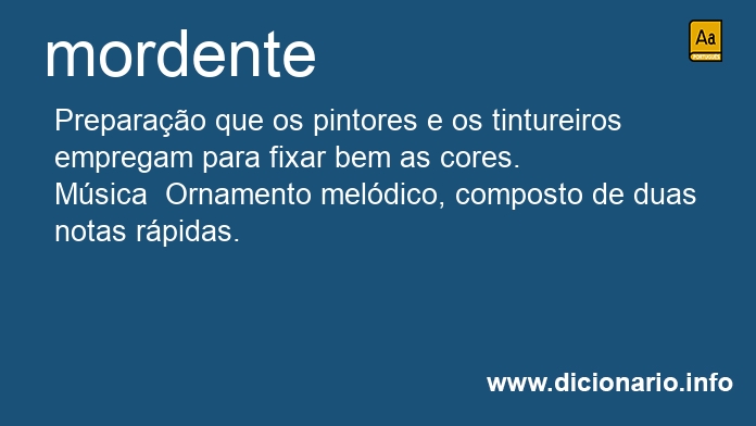 Significado de mordente