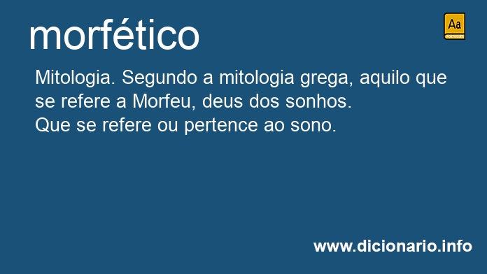 Significado de morftica