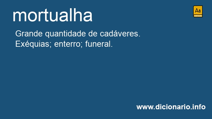 Significado de mortualha