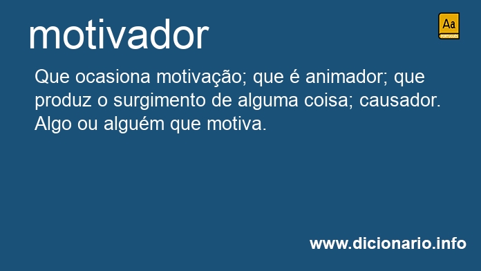 Significado de motivadora