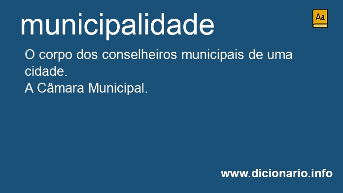 Significado de municipalidades