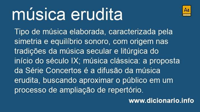 Significado de msica erudita