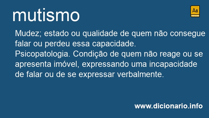 Significado de mutismo