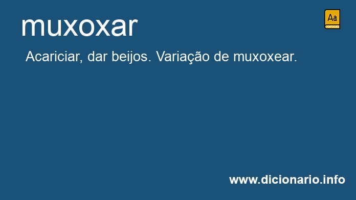 Significado de muxoxando