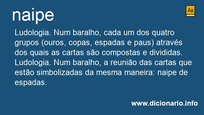 Significado de naipe