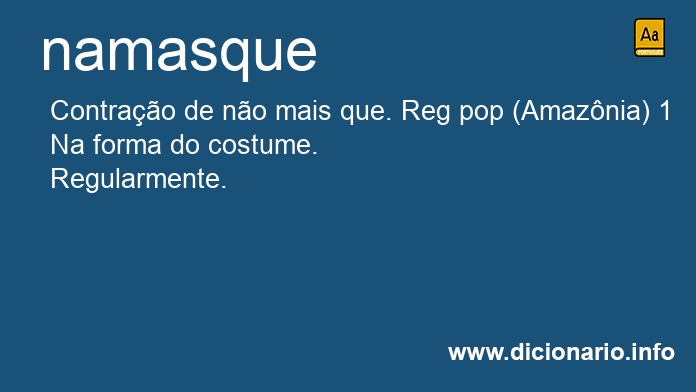 Significado de namasque