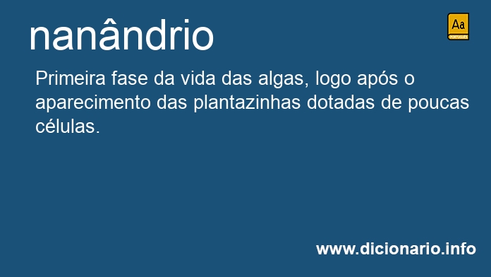 Significado de nanndrio