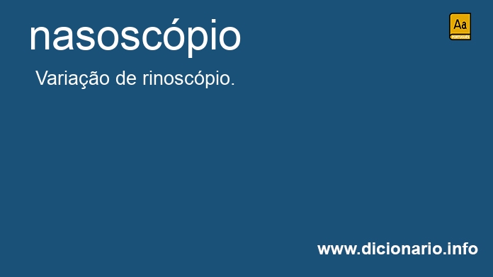 Significado de nasoscpio