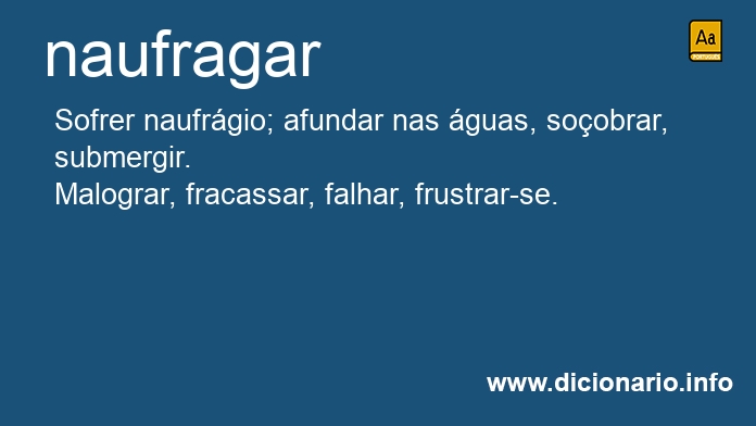 Significado de naufragar