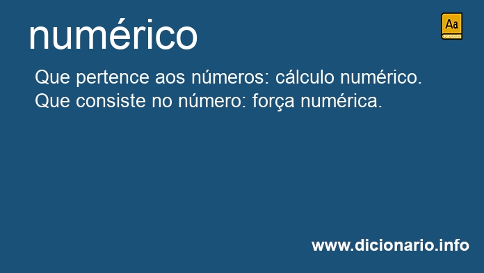 Significado de numricos