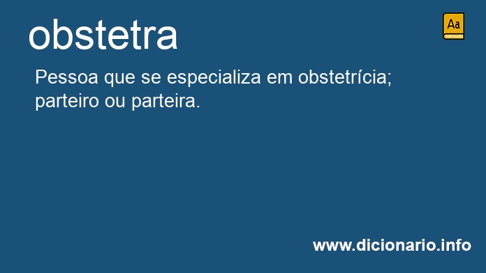 Significado de obstetras