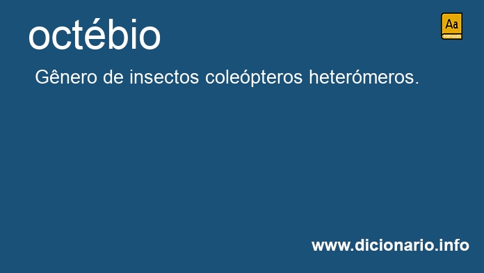 Significado de octbio