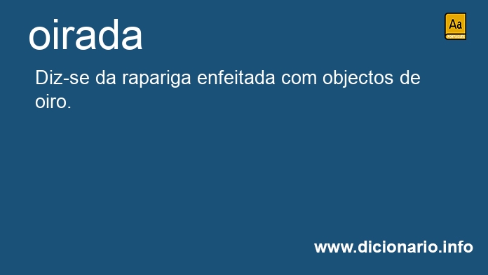 Significado de oirada