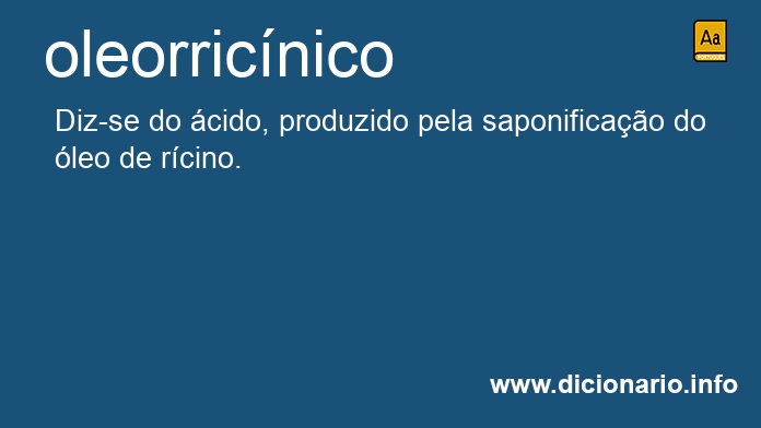 Significado de oleorricnico