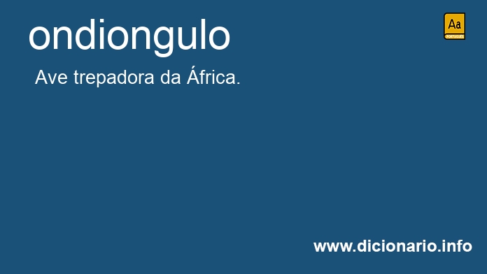 Significado de ondiongulo