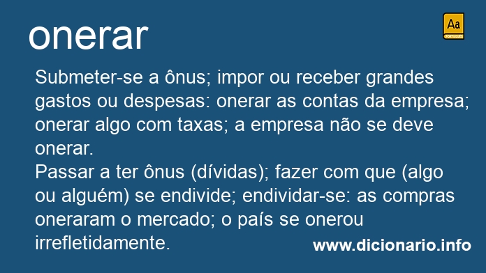 Significado de oneraro