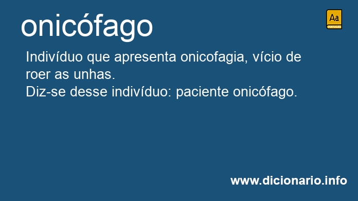 Significado de onicfaga