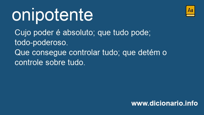 Significado de onipotente