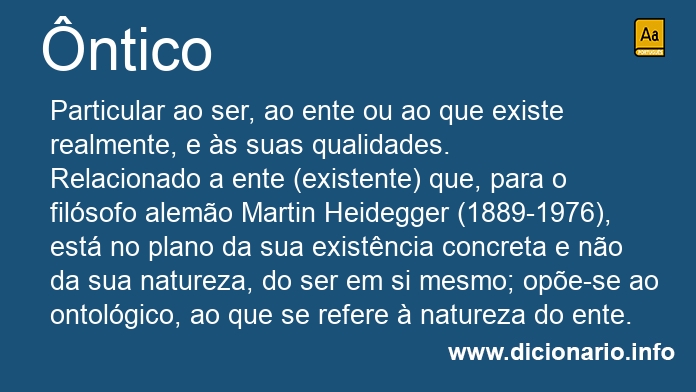 Significado de ntico