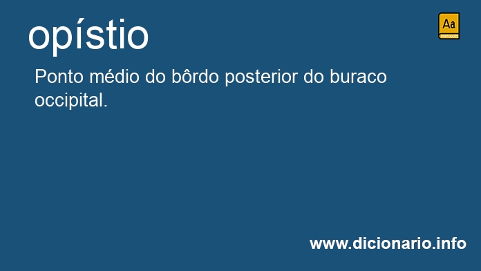 Significado de opstio