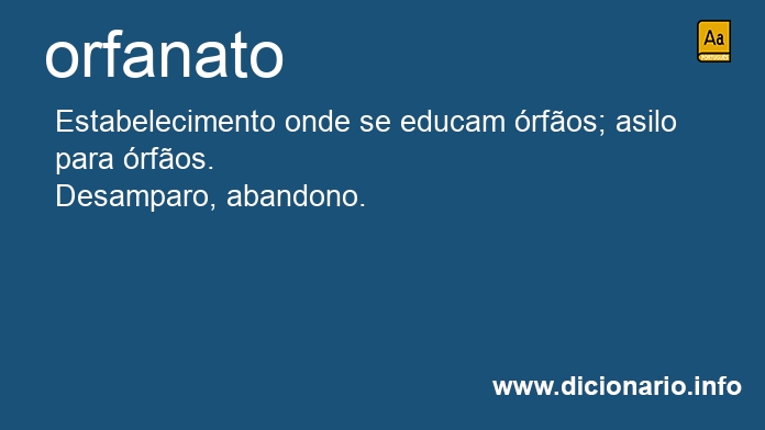 Significado de orfanato