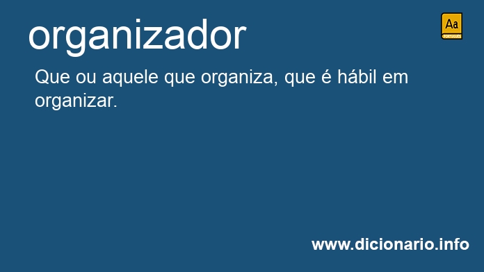 Significado de organizadora