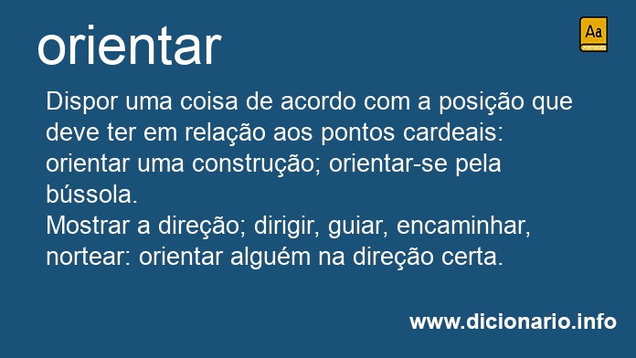 Significado de orientares