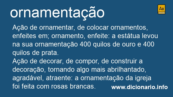 Significado de ornamentaes