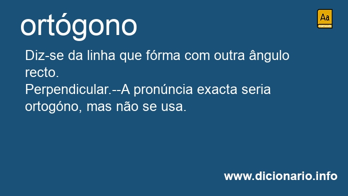 Significado de ortgono