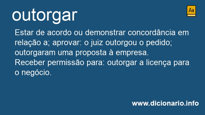 Significado de outorgariam