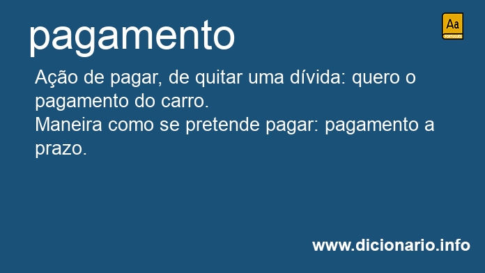 Significado de pagamentos