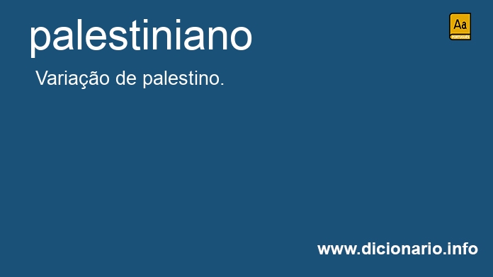 Significado de palestinianos