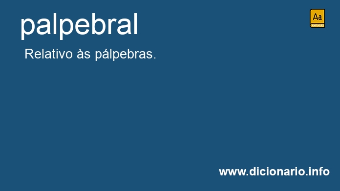 Significado de palpebral