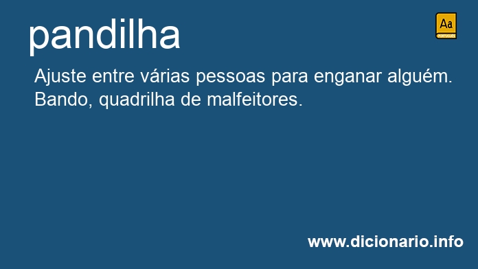 Significado de pandilha