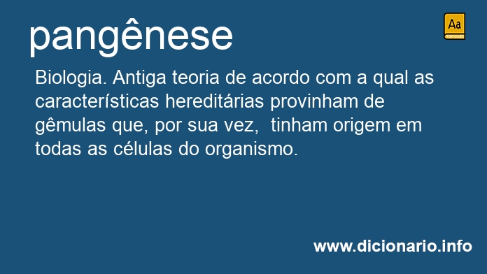 Significado de pangnese